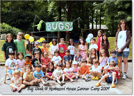 bug week summer camp kids group